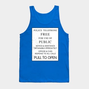 Public Phone Box Tank Top